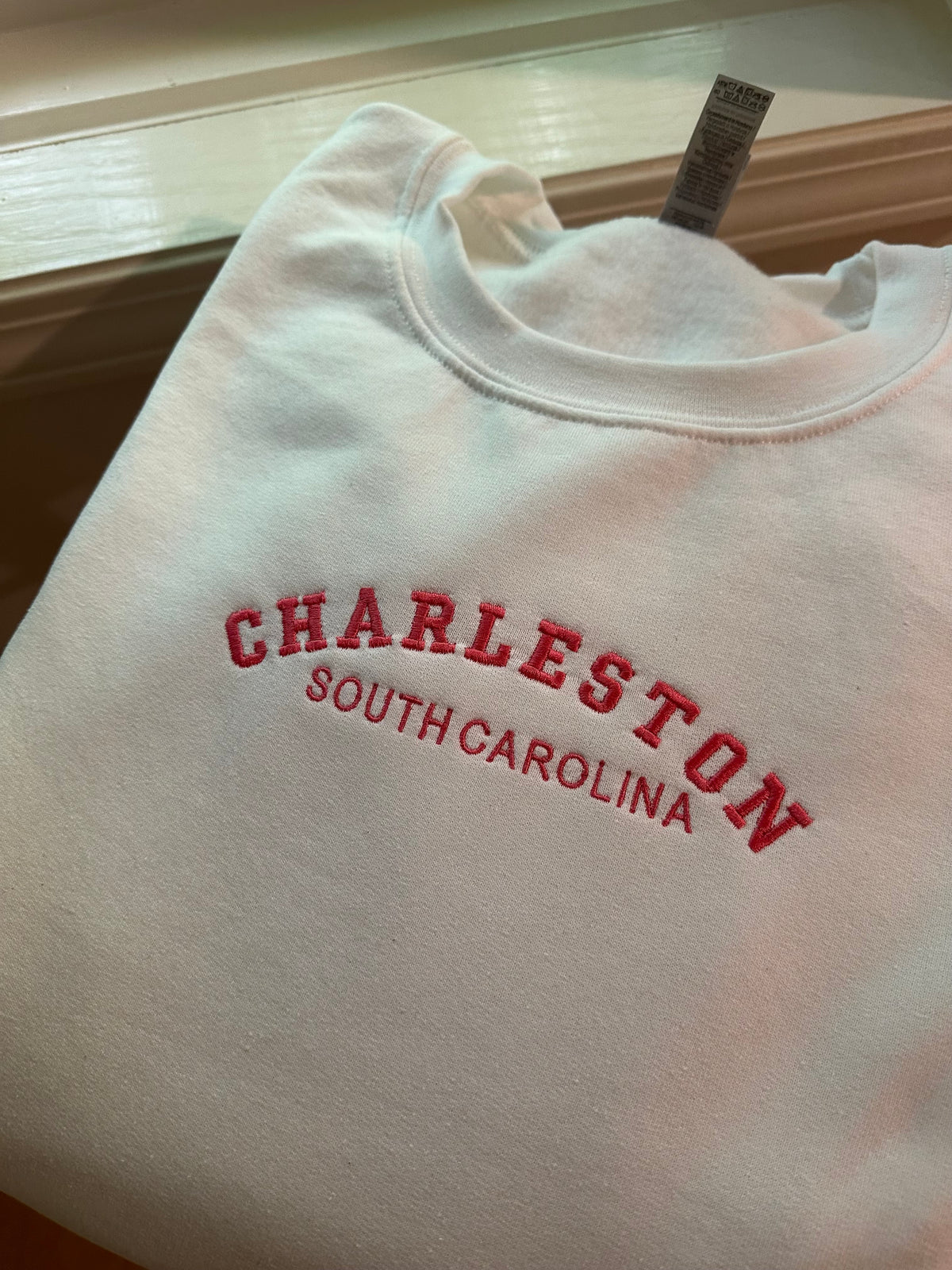 Charleston South Carolina Embroidered Sweatshirt