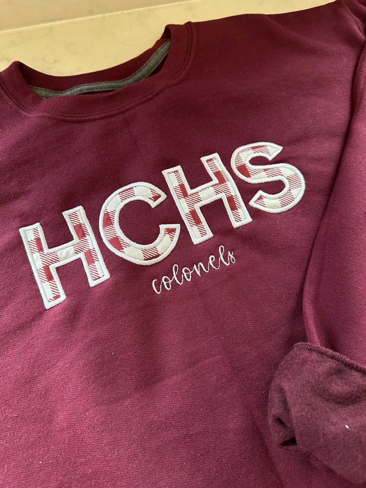 Henderson County High School Applique Embroidered Sweatshirt