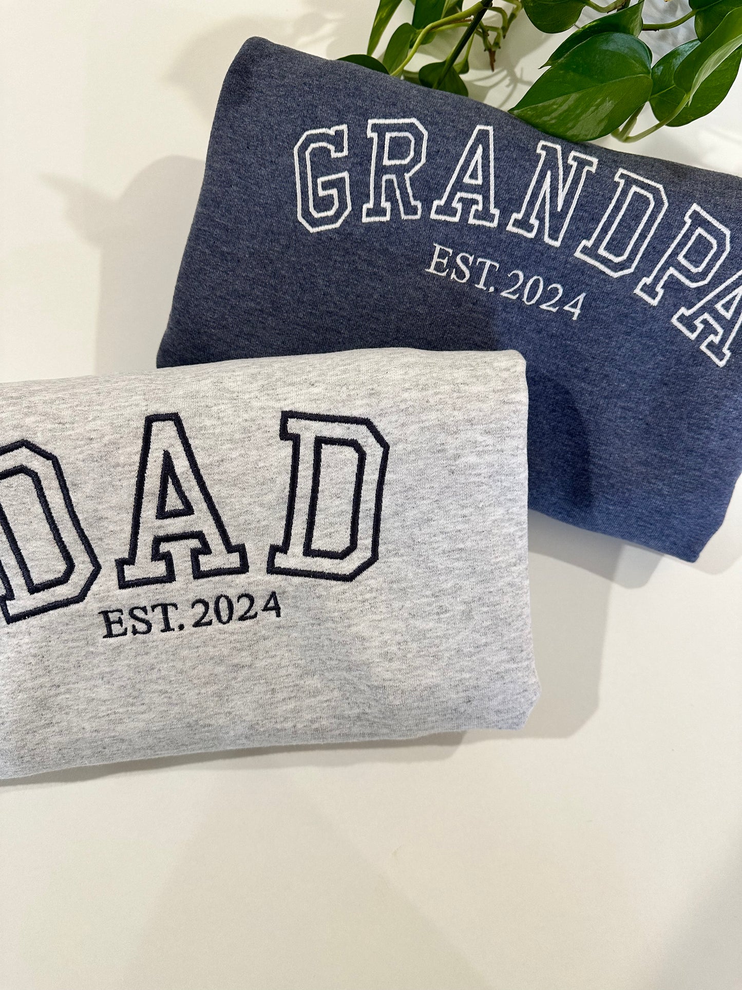 Fathers Day Gift, Custom Embroidered Sweatshirt, Dad Crewneck, Grandpa Crewneck, Gift for Dad