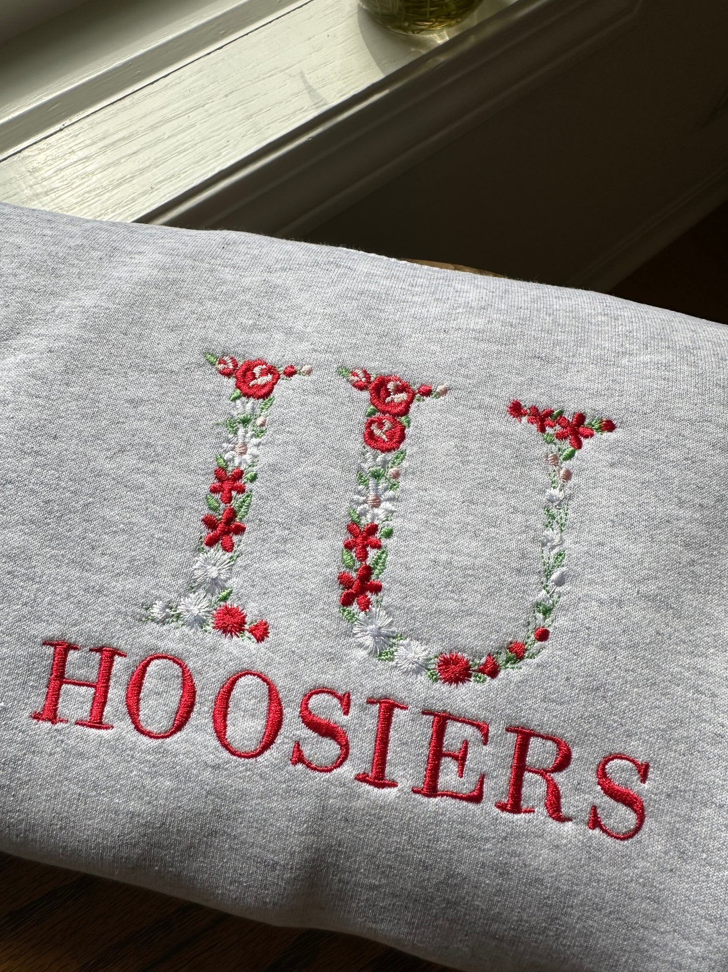 IU Hoosiers Embroidered Sweatshirt