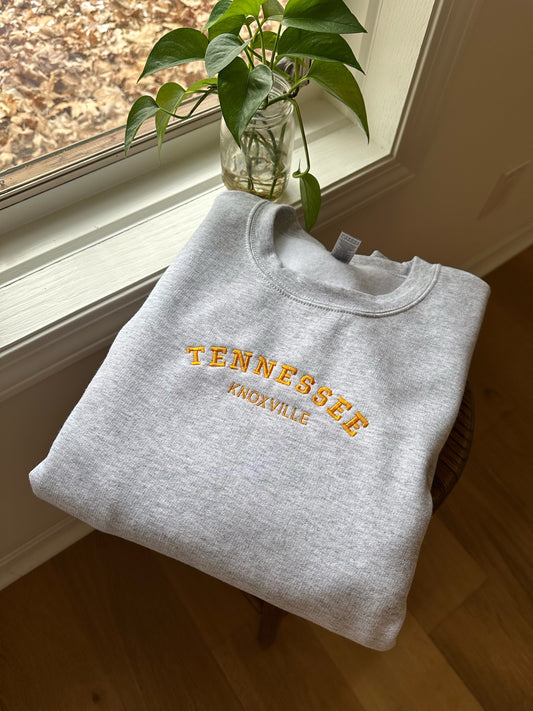 CUSTOM City and State Embroidered Sweatshirt