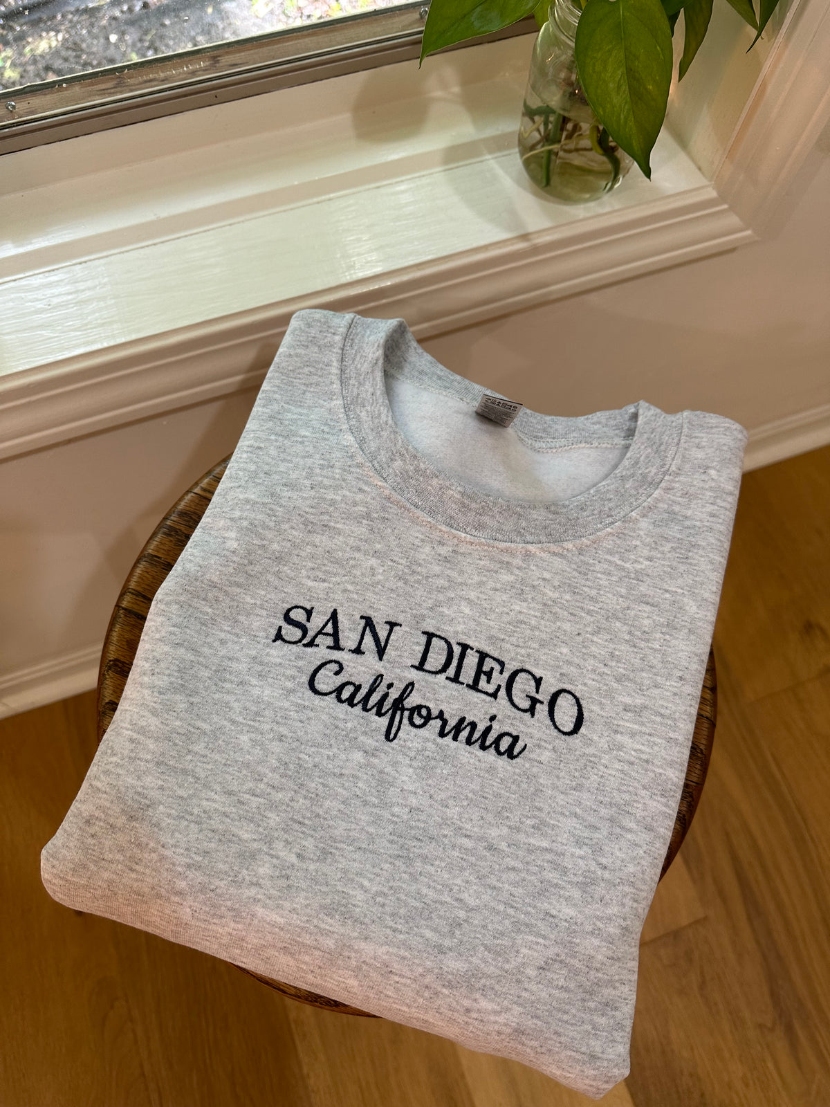 San Diego California Embroidered Sweatshirt