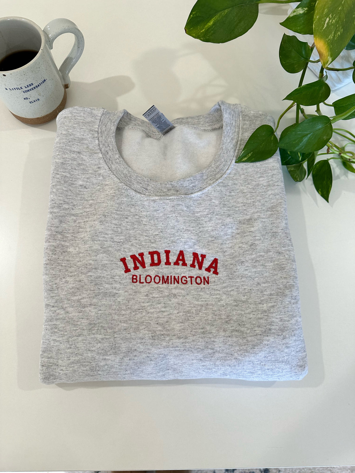 Bloomington Indiana Embroidered Sweatshirt