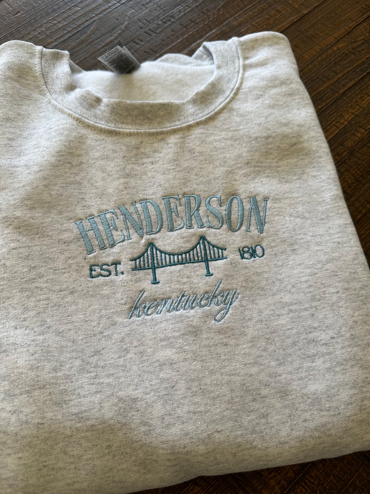 Henderson Kentucky Hometown KY Embroidered Sweatshirt