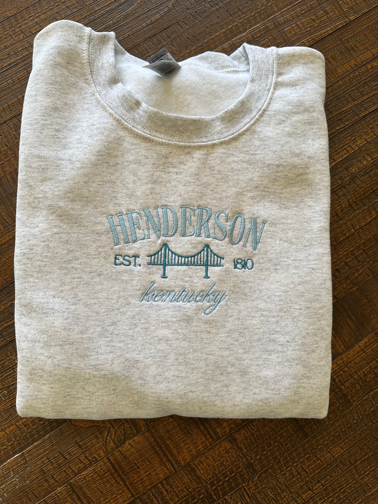 Henderson Kentucky Hometown KY Embroidered Sweatshirt