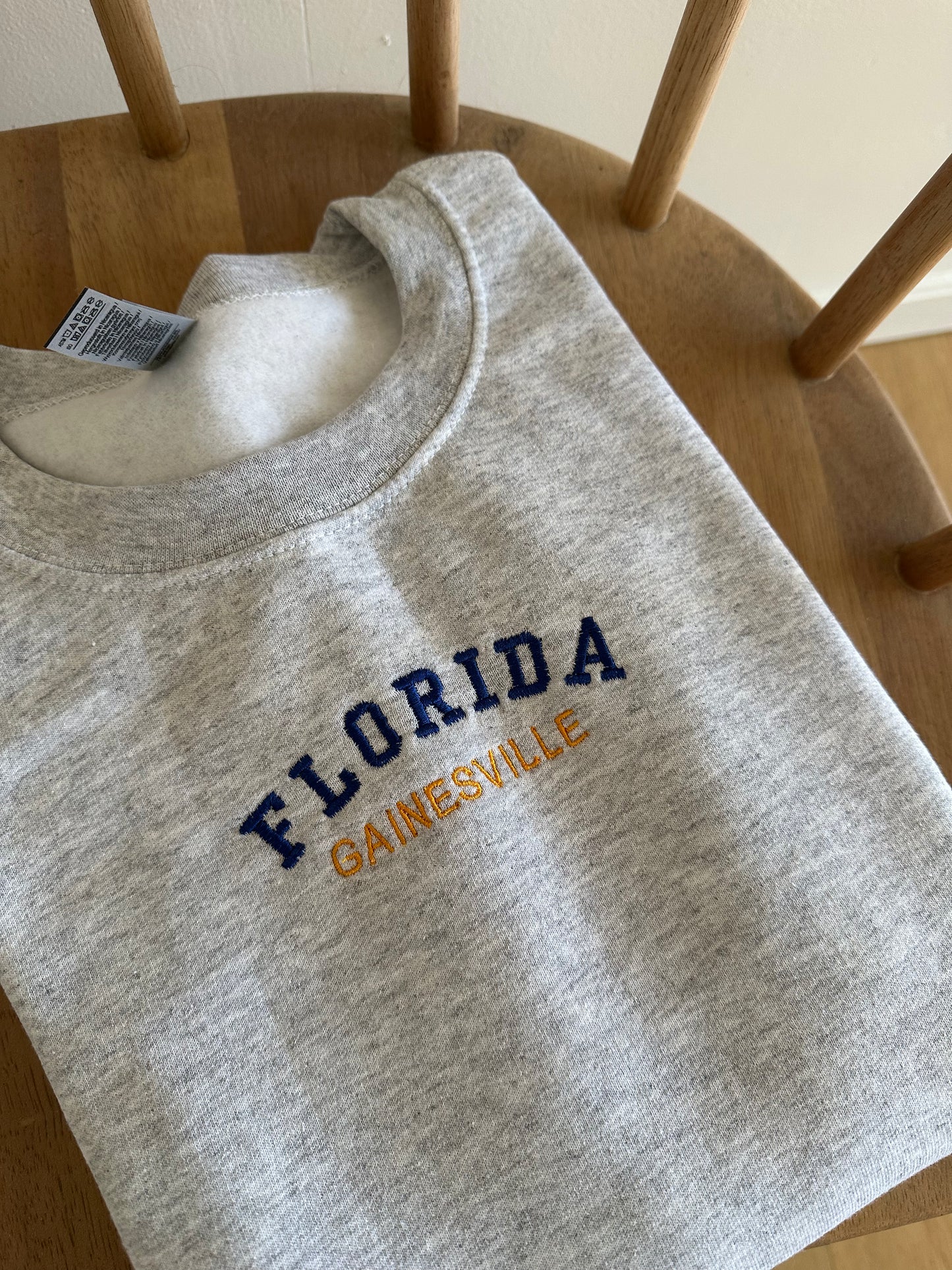 CUSTOM City and State Embroidered Sweatshirt